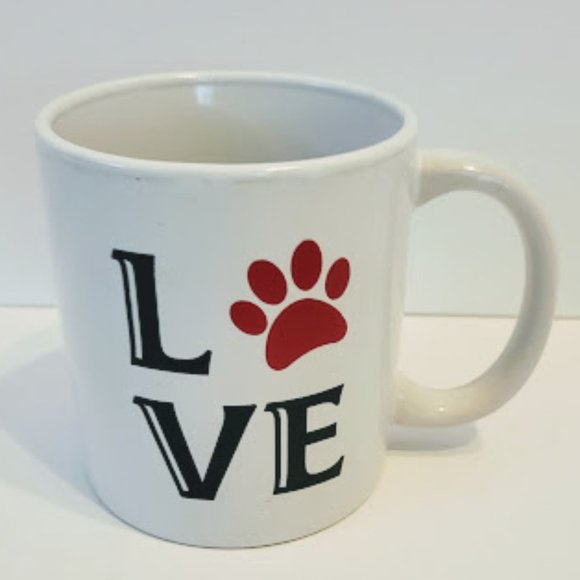 Love Paw Print Mug - Picture 1 of 3